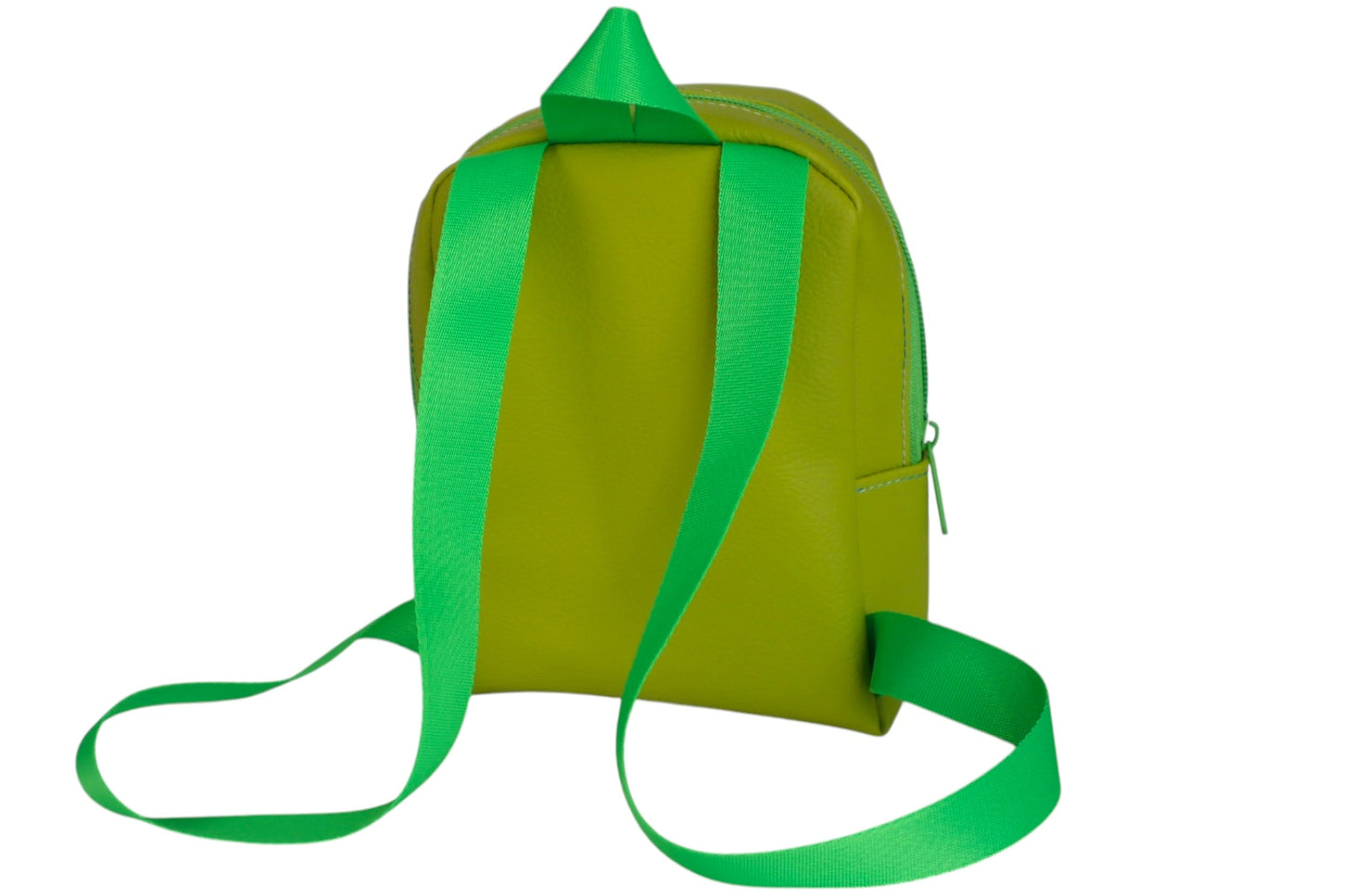 Handmade Lime Green faux leather toddler fashion backpack